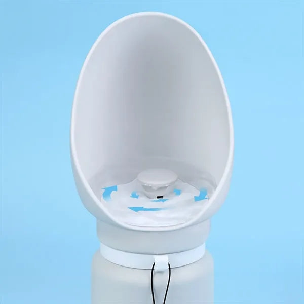 Outdoor Foldable Silicone Pet Drinking Cup With Rope