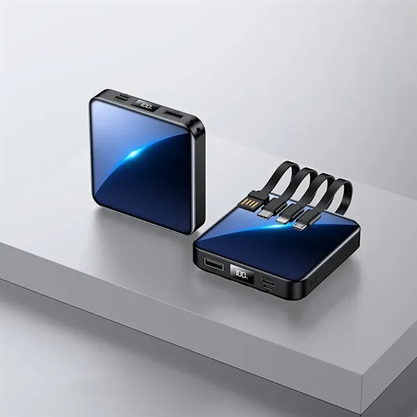 20,000 mAh Portable Power Bank Built-in Charging Cables