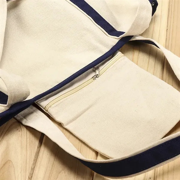 Durable 12 oz Poly-Cotton Canvas Boat Tote Bag