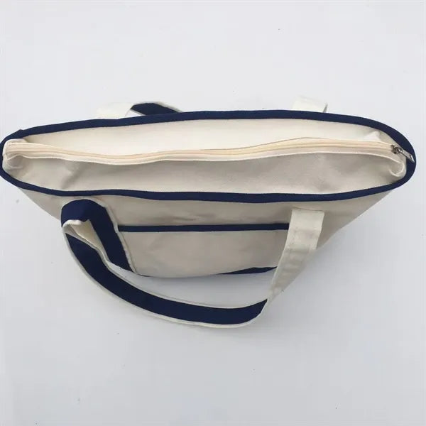 Durable 12 oz Poly-Cotton Canvas Boat Tote Bag