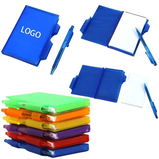 Plastic Notepad with Pen