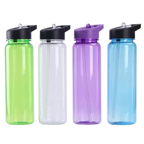 25oz Sports Water Bottle With Straw Top Lid