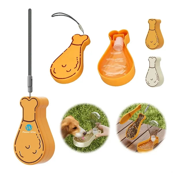 Outdoor Portable Pet Drinking And Feeding Water Bottle