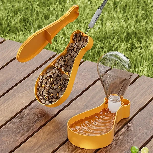 Outdoor Portable Pet Drinking And Feeding Water Bottle