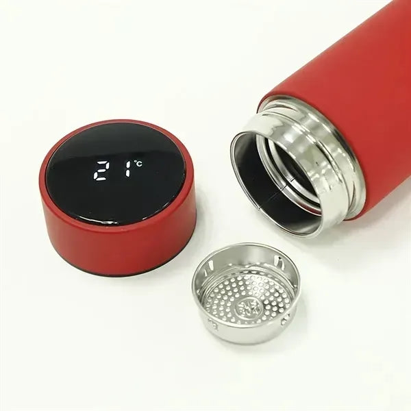 Stainless Steel Smart Water Bottle with Temperature Display