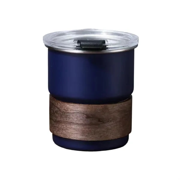 304 Stainless Steel Coffee Cup With Wooden Cup Sleeve