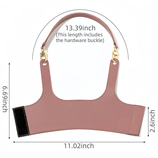 Hands To Carry Leather Cup Sleeve