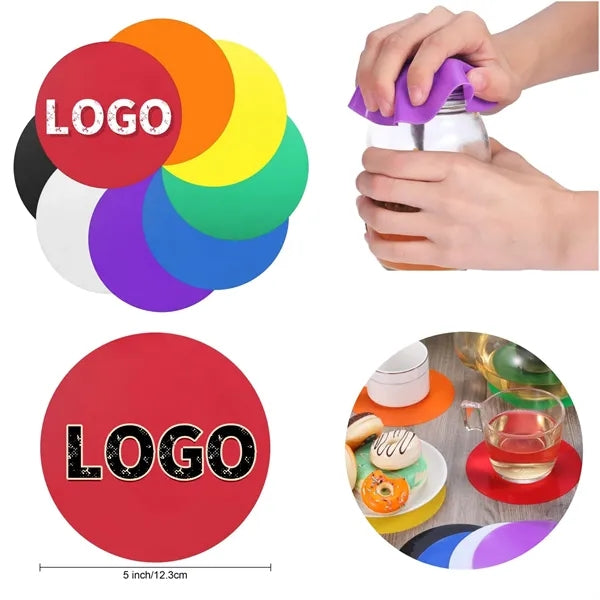 Silicone Round Jar Opener Coaster
