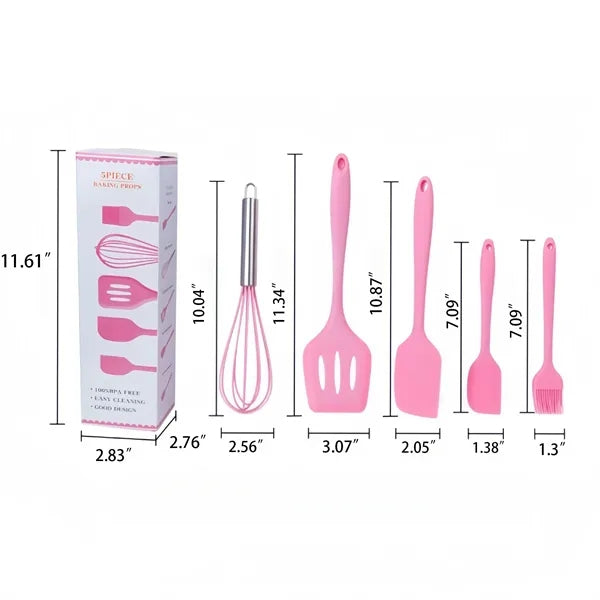 Silicone Baking Utensil Set Resistant Cooking Tools