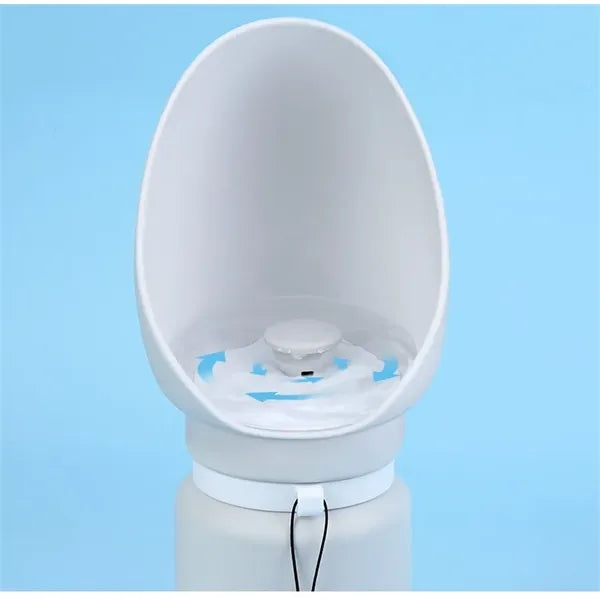 Portable Collapsible Silicone Pet Water Bottle with Bowl