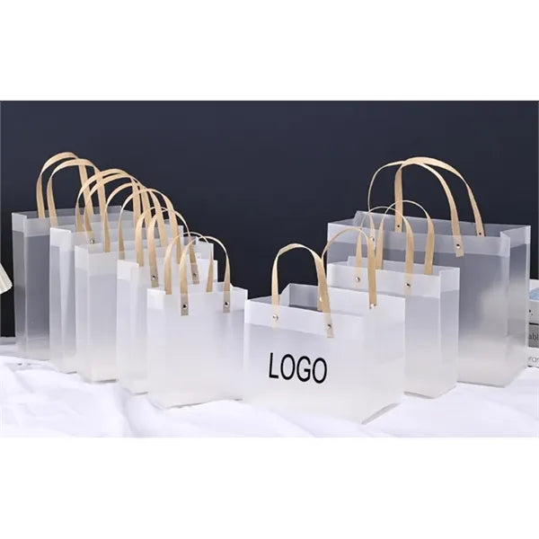 Frosted Plastic Transparent Shopping Bag