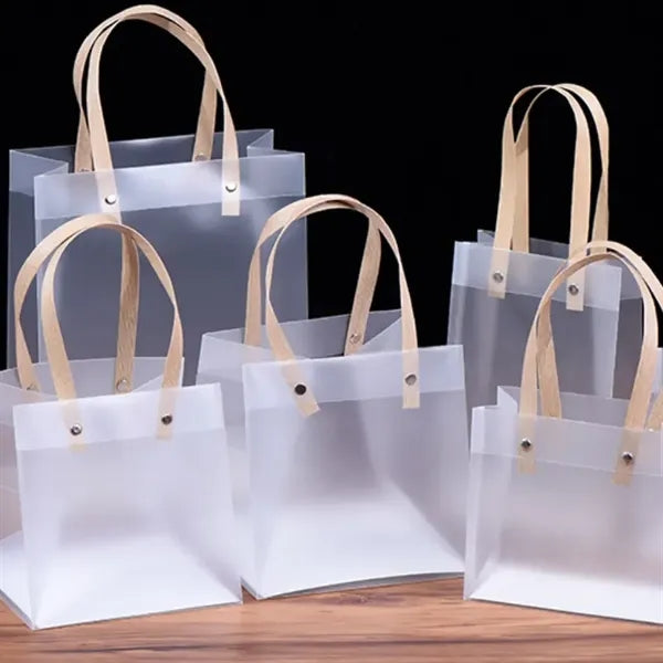 Frosted Plastic Transparent Shopping Bag