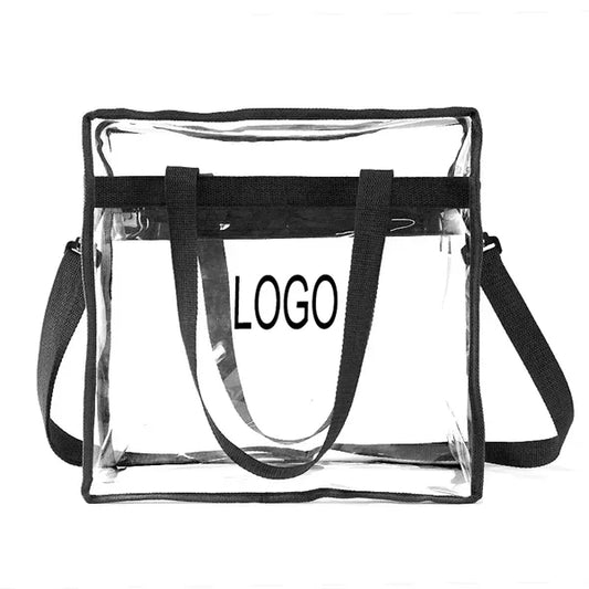 Clear CrossbodyTote Bag With Zipper