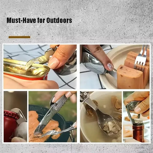 Multi-Functional Folding Cutlery Set