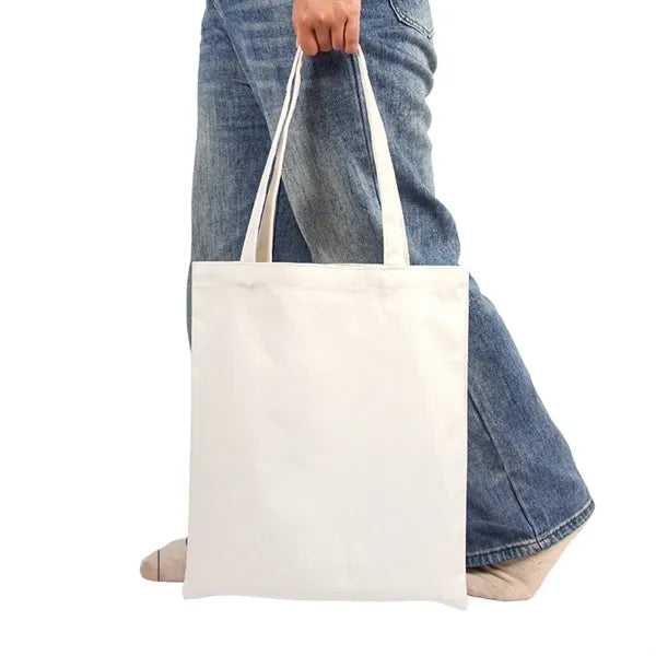 Pure Cotton Colored Hand-Held Canvas Bag