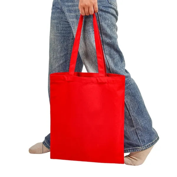 Pure Cotton Colored Hand-Held Canvas Bag