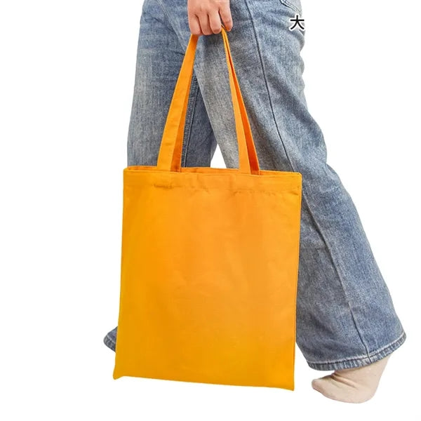 Pure Cotton Colored Hand-Held Canvas Bag
