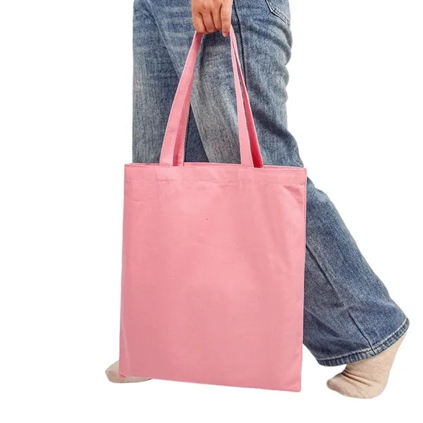 Pure Cotton Colored Hand-Held Canvas Bag
