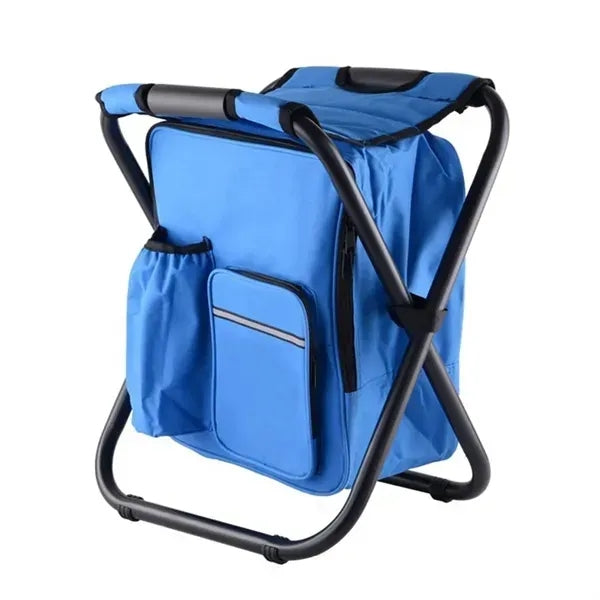 Full Color Backpack Chair with Cooler Bag