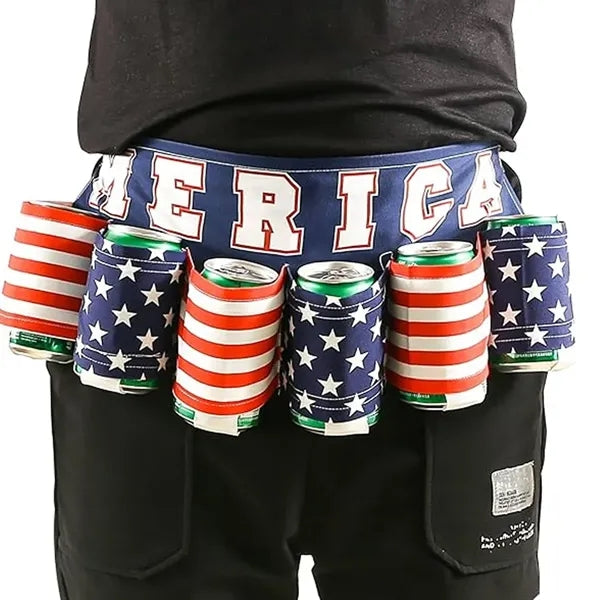Novelty Beverage Can Holder Drink Belt