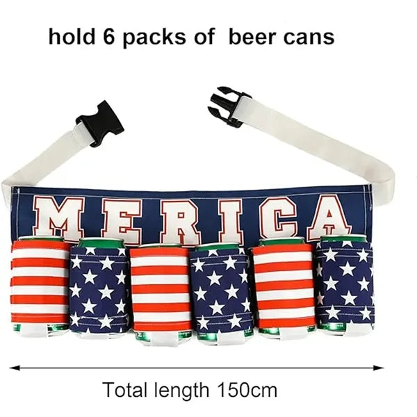 Novelty Beverage Can Holder Drink Belt