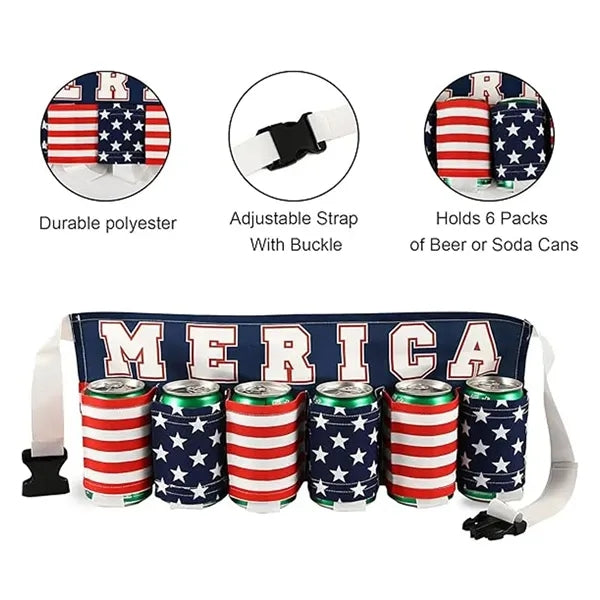 Novelty Beverage Can Holder Drink Belt