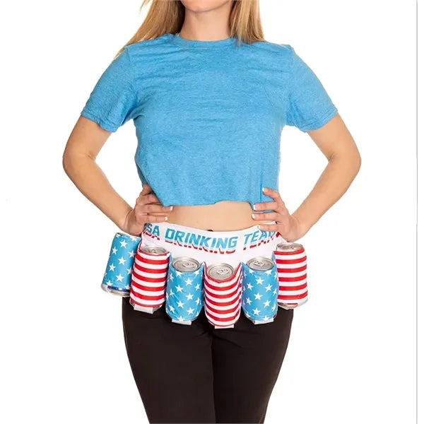 Novelty Beverage Can Holder Drink Belt