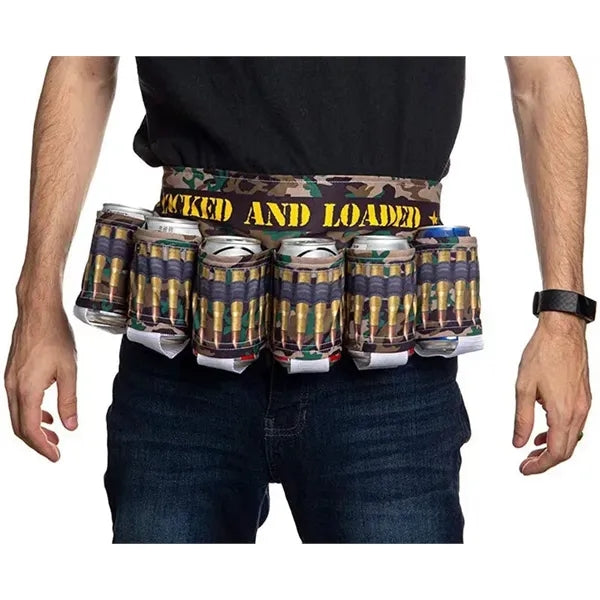 Novelty Beverage Can Holder Drink Belt
