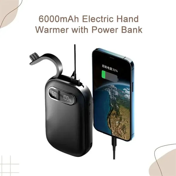 6000mAh Electric Hand Warmer with Power Bank