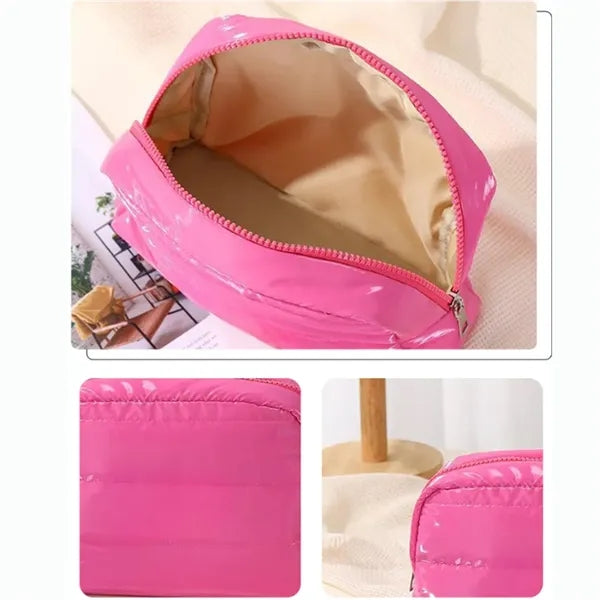 Puffy Makeup Bag for Travel Women Girl