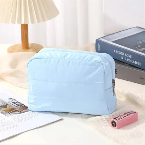 Puffy Makeup Bag for Travel Women Girl