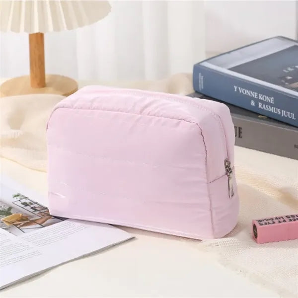 Puffy Makeup Bag for Travel Women Girl
