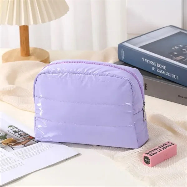 Puffy Makeup Bag for Travel Women Girl