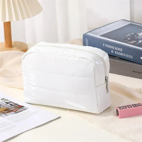 Puffy Makeup Bag for Travel Women Girl