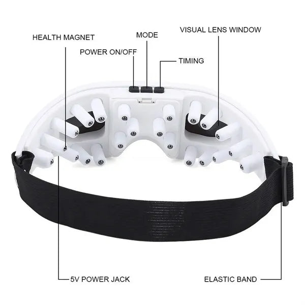 Eye Mask Massager with Clear Lens