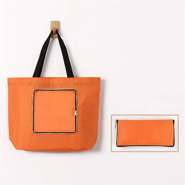 Waterproof Zipper Foldbale Oxford Cloth Shopping Bag