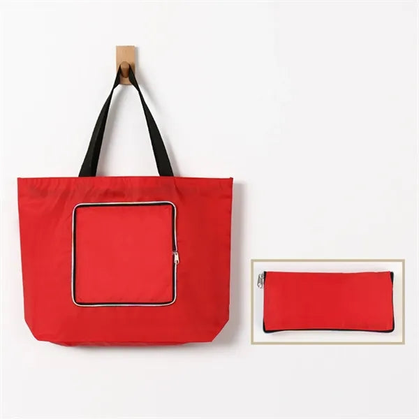 Waterproof Zipper Foldbale Oxford Cloth Shopping Bag