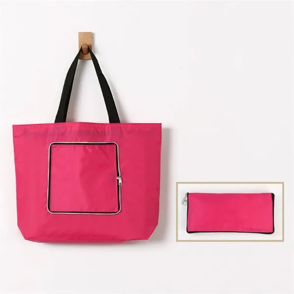 Waterproof Zipper Foldbale Oxford Cloth Shopping Bag