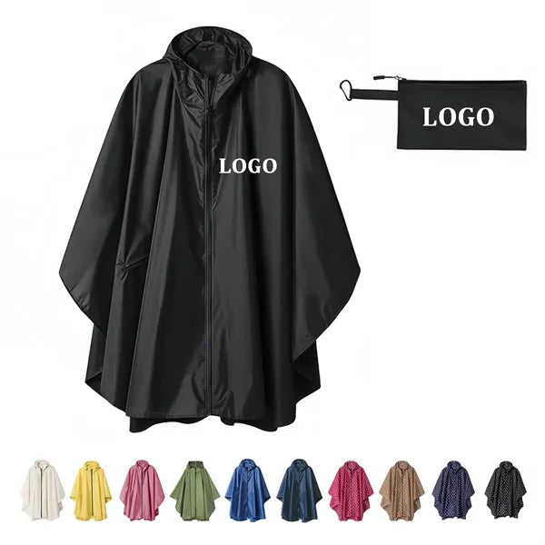 Outdoor Waterproof Hooded Poncho Raincoat