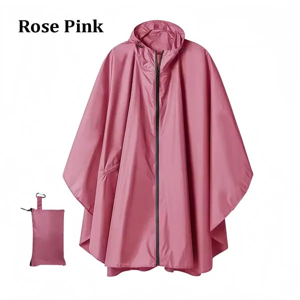 Outdoor Waterproof Hooded Poncho Raincoat