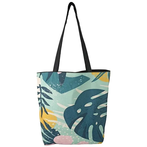 Reversible Colored Cotton Canvas Tote Bag