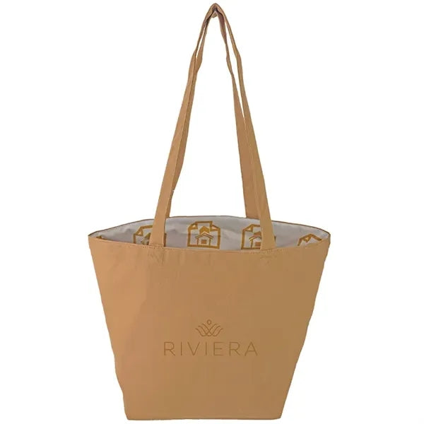 Reversible Colored Cotton Canvas Tote Bag
