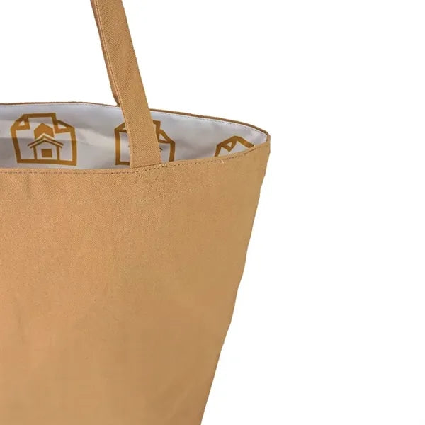 Reversible Colored Cotton Canvas Tote Bag