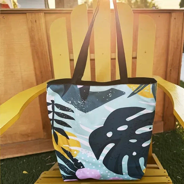Reversible Colored Cotton Canvas Tote Bag