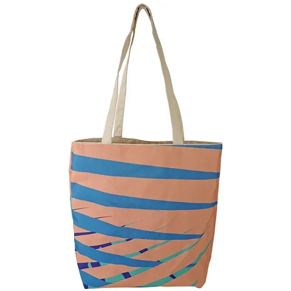 Reversible Colored Cotton Canvas Tote Bag