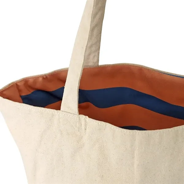 Reversible Colored Cotton Canvas Tote Bag