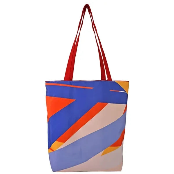 Reversible Colored Cotton Canvas Tote Bag