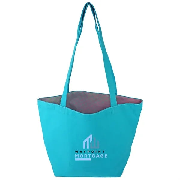 Reversible Colored Cotton Canvas Tote Bag