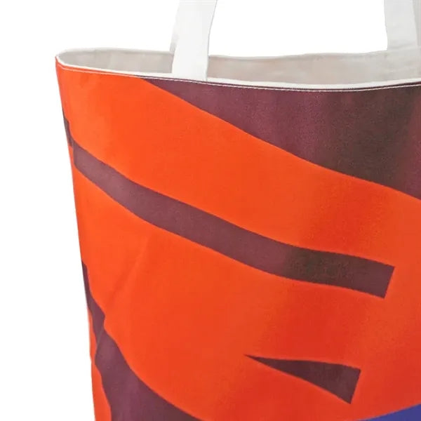 Reversible Colored Cotton Canvas Tote Bag