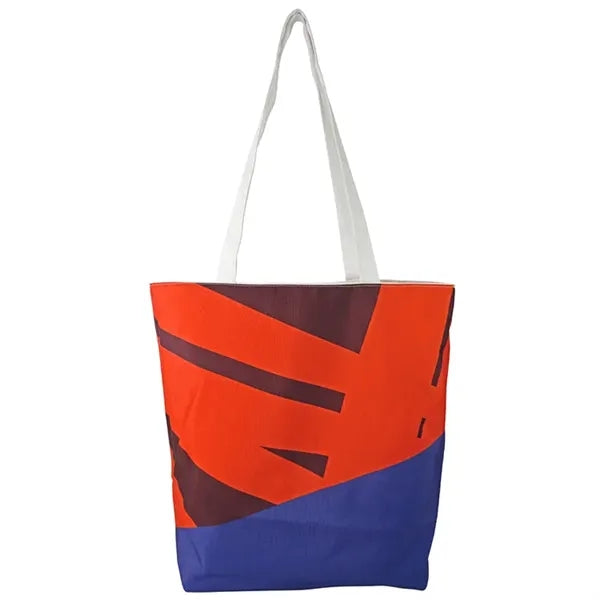Reversible Colored Cotton Canvas Tote Bag